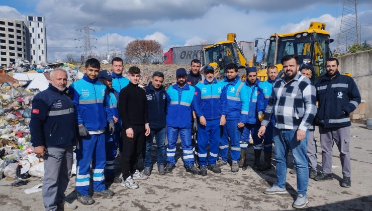 10 ton çöp içinde 100 bin TL’yi aradılar