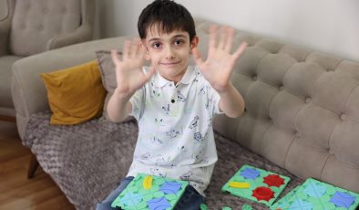 Evde eğitim gören özel çocuklara 23 Nisan Sürprizi